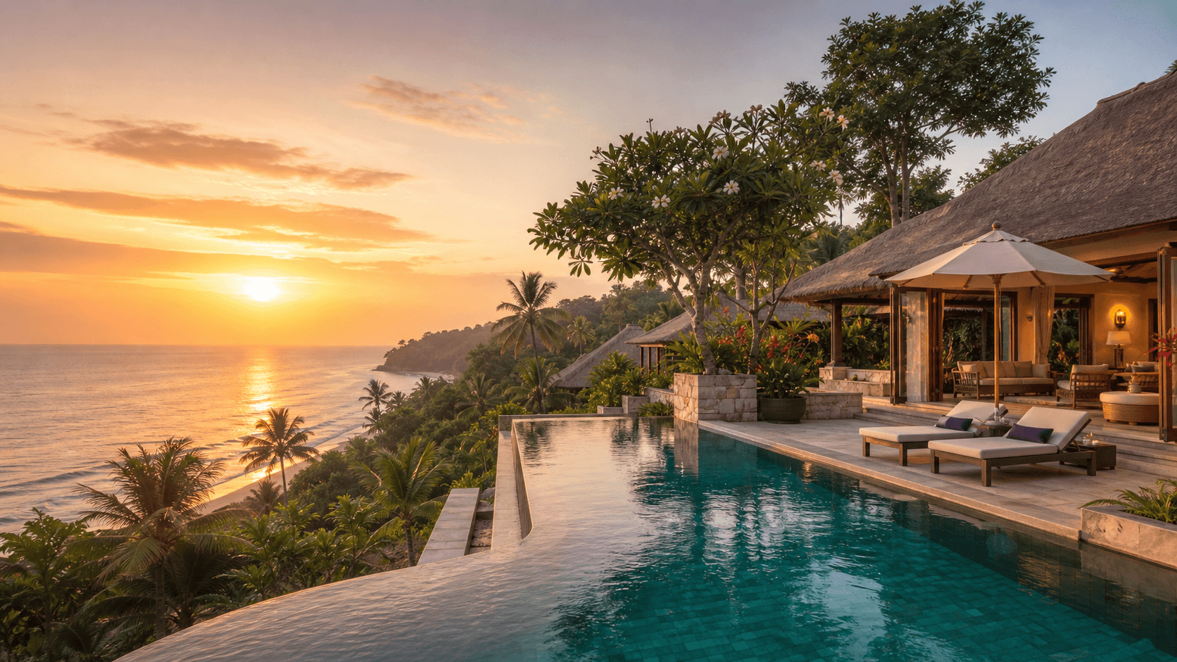 Premium resort stay with pool and ocean view
